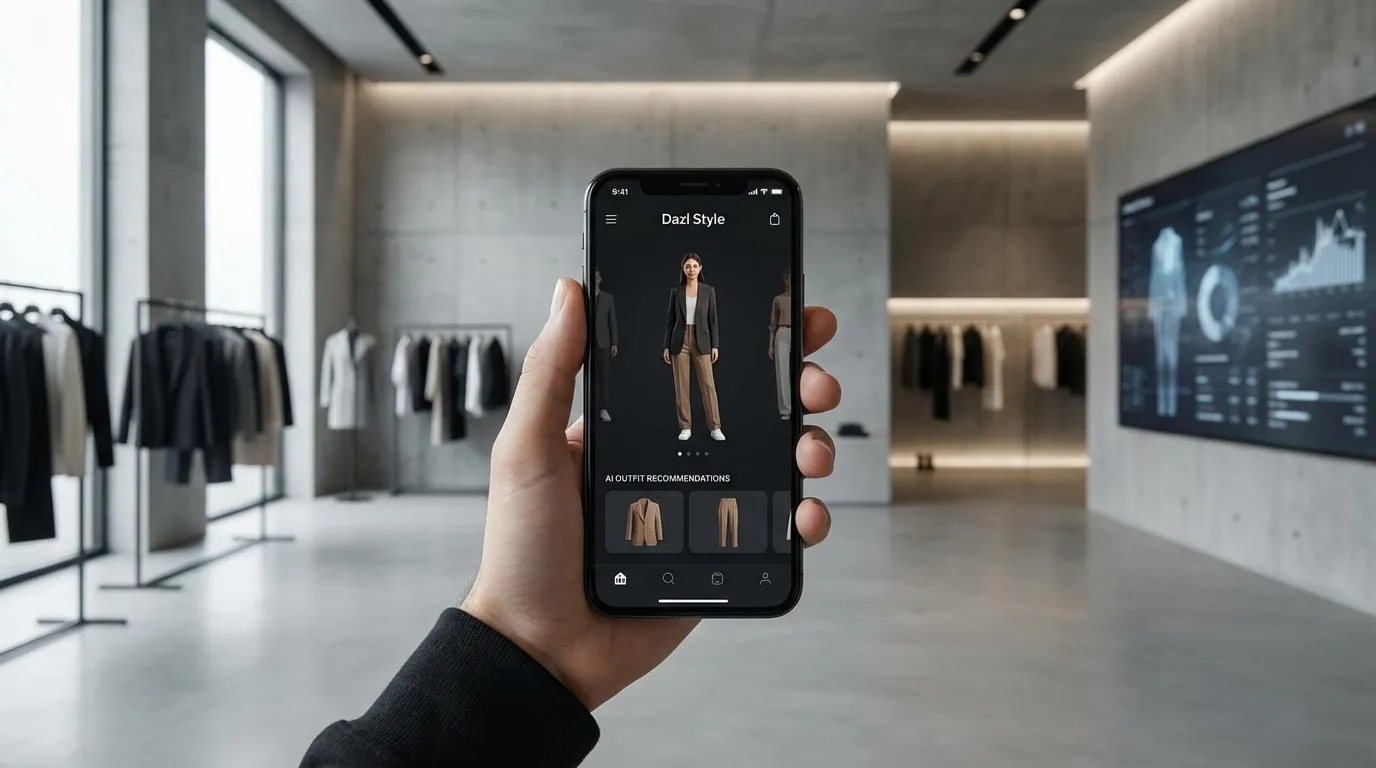 Dazl Style AI fashion assistant app interface