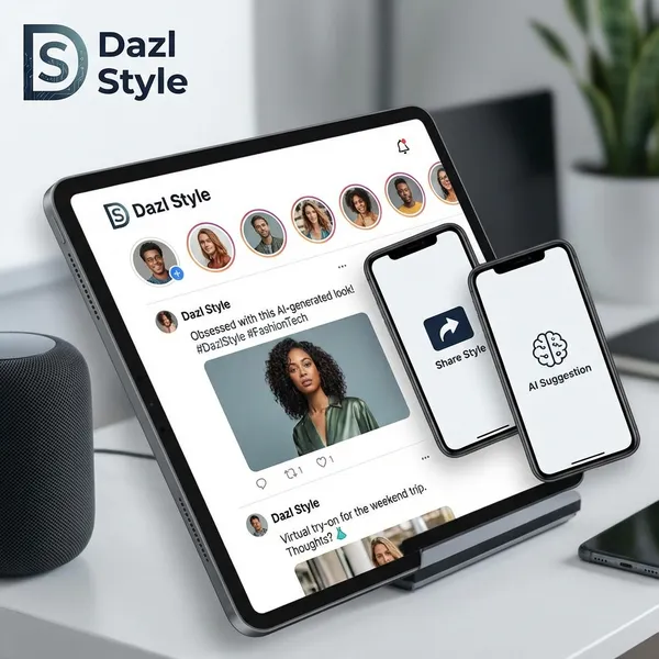 Social fashion sharing feature